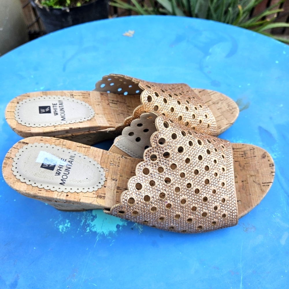 White Mountain Women's Platform Sandals Size 8 - Picture 13 of 14